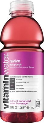 Revive Fruit Punch Flavored Nutrient Enhanced Water Beverage, Revive