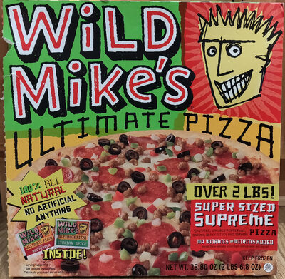 Super Sized Supreme Sausage, Uncured Pepperoni, Onions, Black Olives And Peppers Ultimate Pizza, Sausage, Uncured Pepperoni, Onions, Black Olives And Peppers