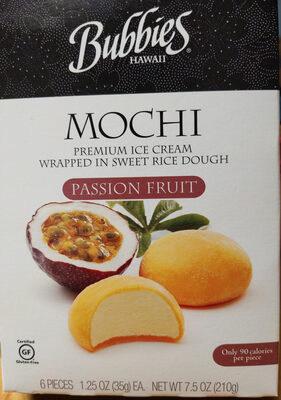 Passion Fruit Wrapped In Sweet Mochi Ice Cream, Passionfruit