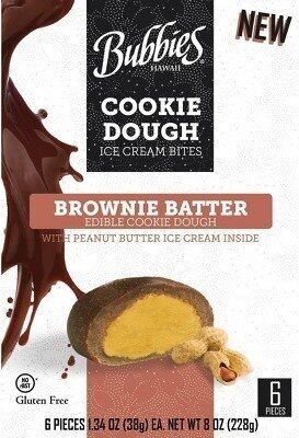 Brownie Batter Edible Cookie Dough Ice Cream Bites, Brownie Batter