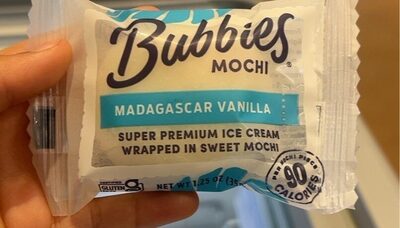 Vanilla Mochi Premium Ice Cream Wrapped In Sweet Rice Dough, Vanilla