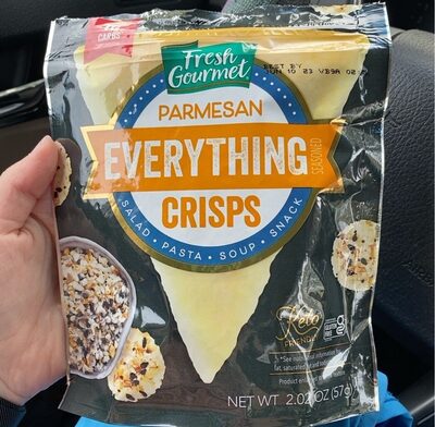 Everything Seasoned Parmesan Crisps, Everything Seasoned