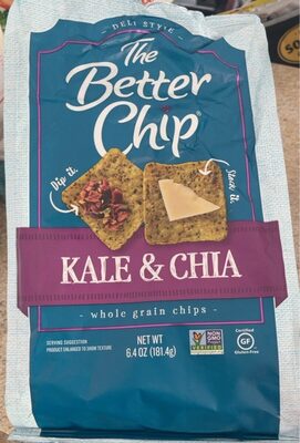 Kale & Chia Whole Grain Chips, Kale & Chia