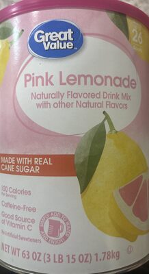 Pink Lemonade Drink Mix, Pink Lemonade