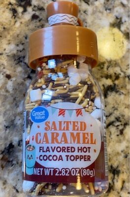 Salted Caramel Flavored Hot Cocoa Topper, Salted Caramel