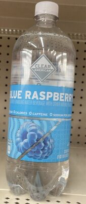 Blue Raspberry Flavored Sparkling Water Beverage, Blue Raspberry