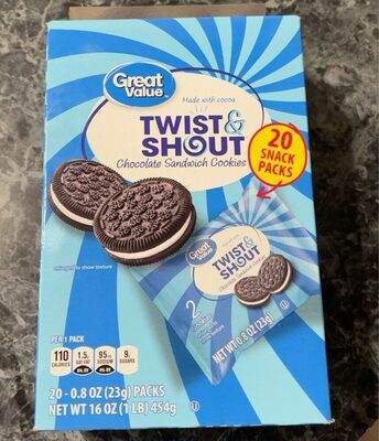 Chocolate Twist & Shout Sandwich Cookies, Chocolate