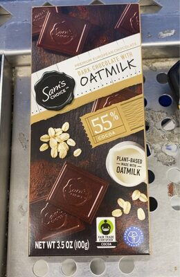 55% Cocoa Dark Chocolate With Oatmilk, Oatmilk