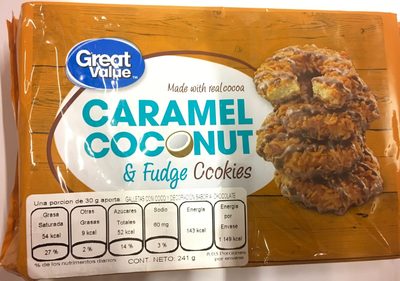 Caramel Coconut & Fudge Cookies, Caramel Coconut & Fudge