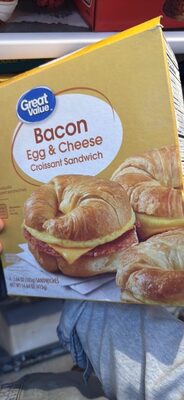 Bacon Egg & Cheese Croissant Sandwich, Bacon Egg & Cheese Croissant