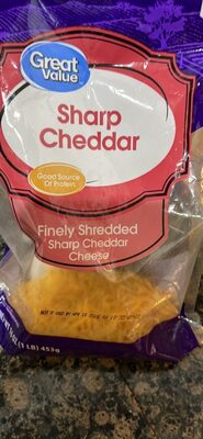 Sharp Cheddar Finely Shredded Cheese, Sharp Cheddar