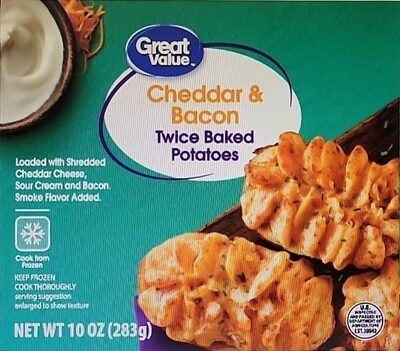 Cheddar & Bacon Loaded With Shredded Cheddar Cheese, Sour Cream And Bacon Twice Baked Potatoes, Cheddar & Bacon