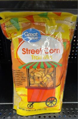 Street Corn Trail Mix With Street Corn Seasoned Peanuts, Roasted Salted Corn Kernels, Street Corn Seasoned Corn Sticks, Chili Crackers, Street Corn Seasoned Corn Chips & Roasted Unsalted Pepitas, Street Corn
