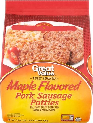 Maple Flavored Pork Sausage Patties, Maple