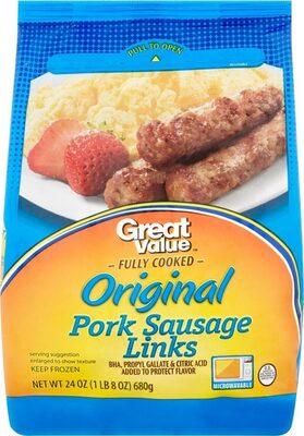 Original Fully Cooked Pork Sausage Links, Original