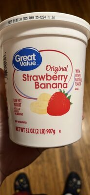 Strawberry Banana Original Lowfat Yogurt, Strawberry Banana