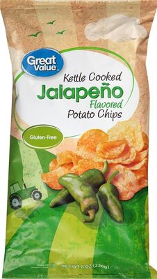 Jalapeno Flavored Kettle Cooked Potato Chips, Jalapeno