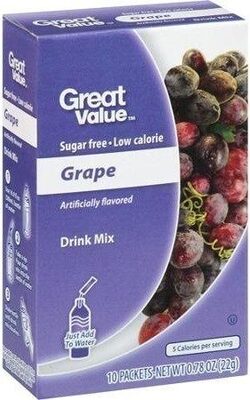 Grape Flavored Drink Mix, Grape