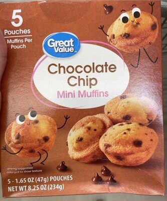 Chocolate Chip Mini Muffins, Chocolate Chip