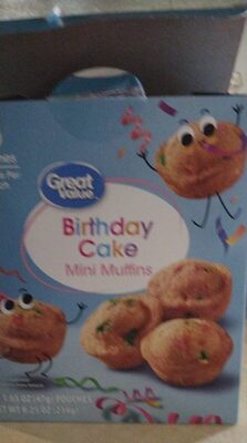 Birthday Cake Mini Muffins, Birthday Cake