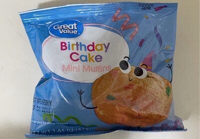 Birthday Cake Mini Muffins, Birthday Cake