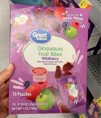 Wildberry Dinosaurs Fruit Bites, Wildberry