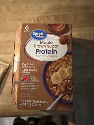Maple Brown Sugar Protein Instant Oatmeal, Maple Brown Sugar