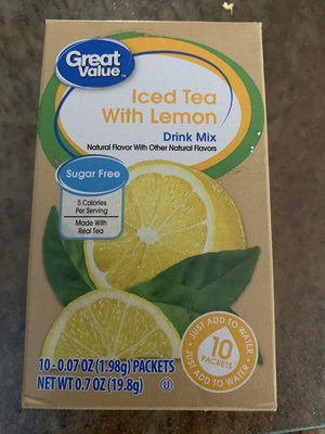Iced Tea With Lemon Drink Mix, Iced Tea With Lemon