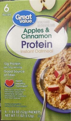 Apples & Cinnamon Protein Instant Oatmeal, Apples & Cinnamon