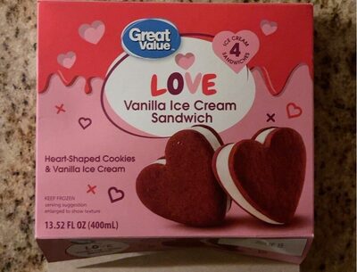 Vanilla Love Ice Cream Sandwich, Vanilla