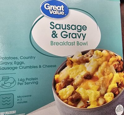 Sausage & Gravy Breakfast Bowl, Sausage & Gravy