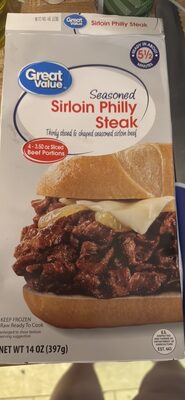 Sirloin Philly Steak Thinly Sliced & Shaped Seasoned Sirloin Beef, Sirloin Philly Steak