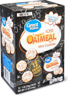 Iced Oatmeal Mini Cookies, Iced Oatmeal