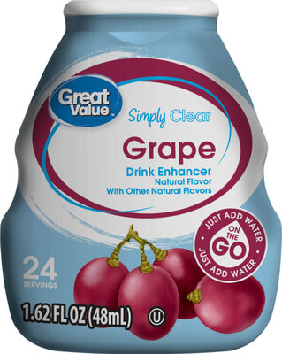 Grape Simply Clear Zero Color Drink Enhancer, Grape