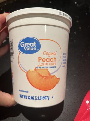 Peach Original Lowfat Yogurt, Peach