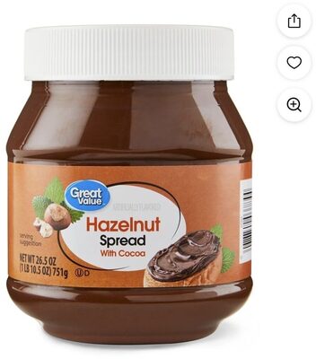Hazelnut Spread With Cocoa, Hazelnut With Cocoa