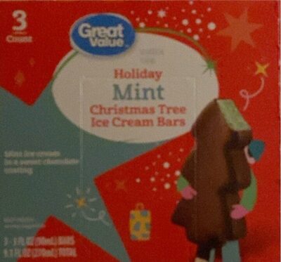 Mint Holiday Christmas Tree Ice Cream Bars, Mint