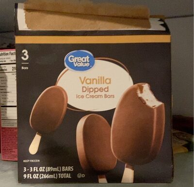 Vanilla Dipped Ice Cream Bars, Vanilla