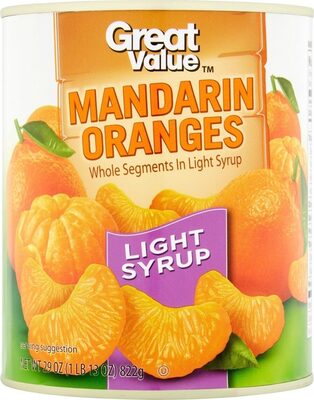 Mandarin Oranges Whole Segments In Light Syrup, Mandarin In Light Syrup