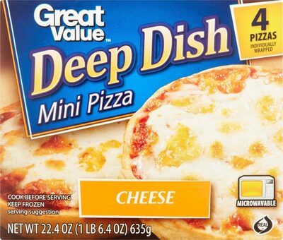 Cheese Deep Dish Mini Pizza, Cheese