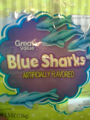 Blue Sharks Flavored Candy, Blue Sharks