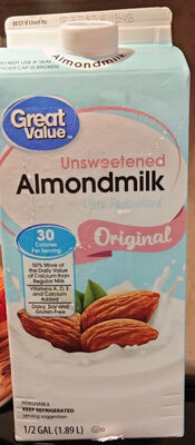 Original Unsweetend Almondmilk, Original Unsweetend