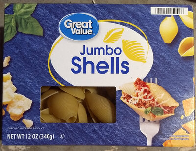 Enriched Macaroni Product, Jumbo Shells