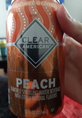 Peach Flavored Sparkling Water Beverage, Peach
