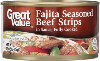 Fajita Seasoned Beef Strips, Fajita