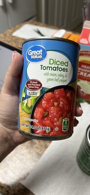 Diced Tomatoes With Green Peppers, Celery & Onions, Green Peppers, Celery & Onions