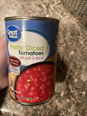 Petite Diced Tomatoes With Garlic & Olive Oil, Garlic & Olive Oil