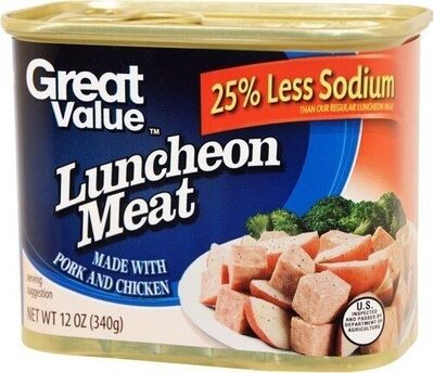 25% Less Sodium Luncheon Meat, 25% Less Sodium