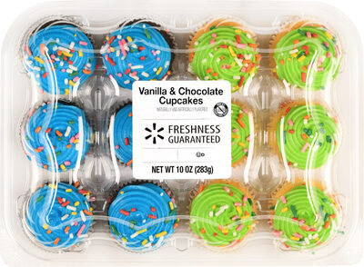 Vanilla & Chocolate Assorted Cupcakes, Vanilla & Chocolate
