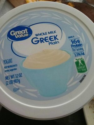 Plain Whole Milk Greek Yogurt, Plain